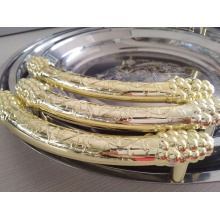 Пластины золотой зарядное устройство, роскошные тарелки стиль для домашнего декора